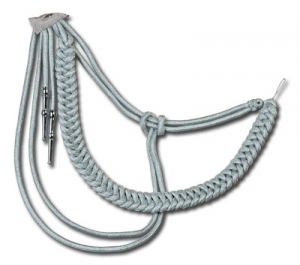 Aluminum-Silver Adjutant's Cord