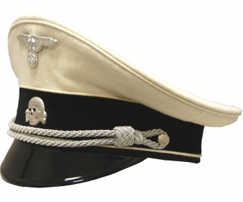 Allgemeine SS Officers White Visor Cap