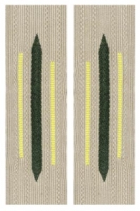 Bevo Army Collar Tabs - Signals