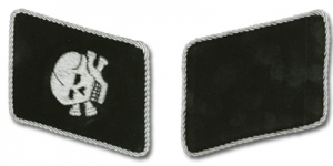 Bullion SS Totenkopf Collar Tabs - EM