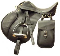 LEATHER SADDLE BAG