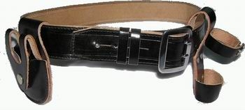 LEATHER BELT AND HOLSTER