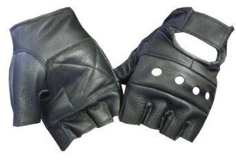 Leather Half Finger Gloves