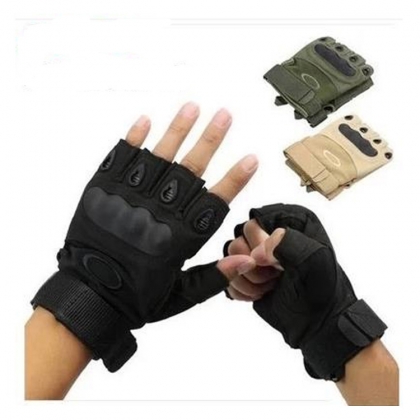 Leather Half Finger Gloves